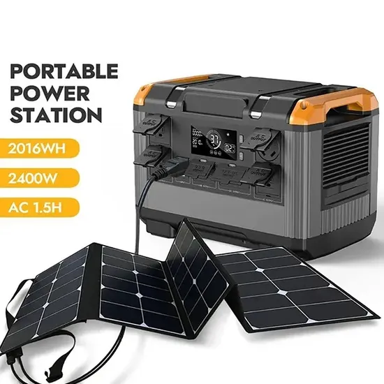 2400W Solar Power Station Battery Solar Generator Portable Power Station with Solar Panel