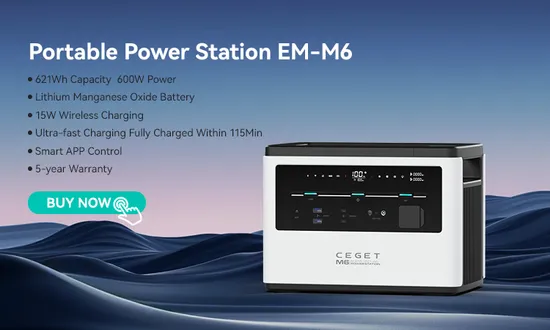 Ceget M20 Europe Solar AC Charging Powerstation 1953wh 2000W Generator Lithium Battery Outdoor Camping Emergency Backup Camping Portable Power Supply Station
