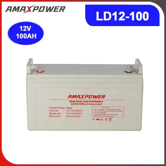 Amaxpower Deep Cycle AGM Sealed Lead Acid Storage Battery for Electric Powered Vehicles/ Pumps/Golf Cars and Buggies/Tour Bus/Sweeper/Floor Cleaning Machines 