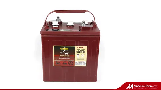 6V 225ah Deep Cycleflooded Battery Used for Floor Cleaning Machine Golf Cart 